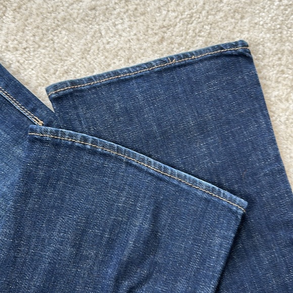 Dark Denim Rock & Republic Low Rise Bootcut Jeans With Crystal Pockets Sz 10 - Picture 11 of 15